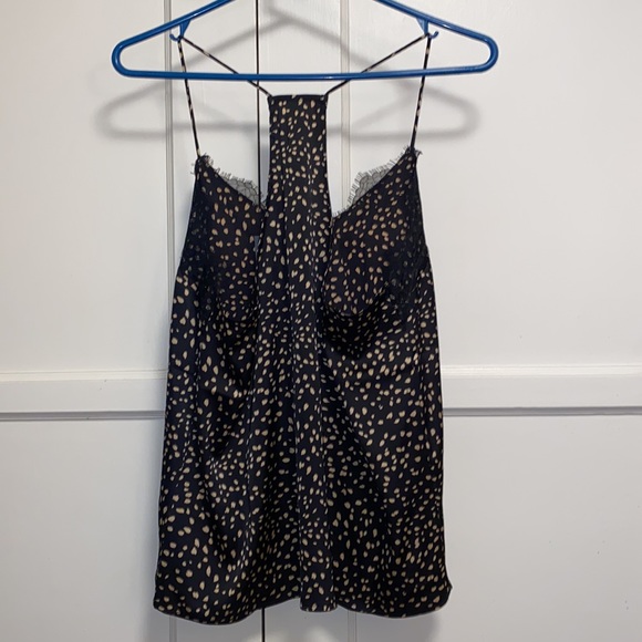 Forever 21 Large Woven Camisole Black Tan - Picture 3 of 10